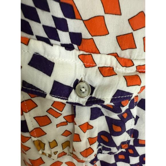 Cabi Multicolor Geometric Print Button Down Blouse - Size S - Picture 3 of 4